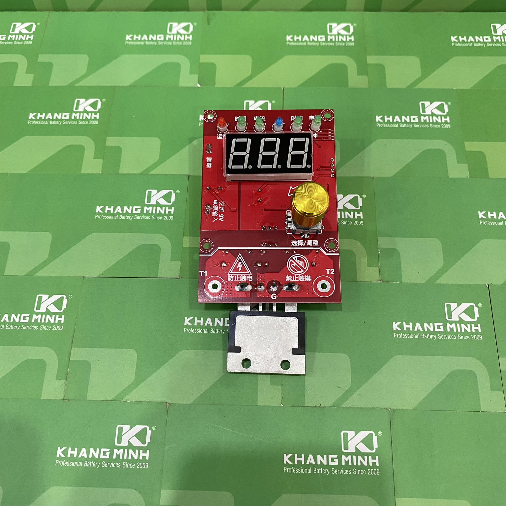 Mạch Timer xung kép phím Encoder chế máy hàn cell pin hàn điểm