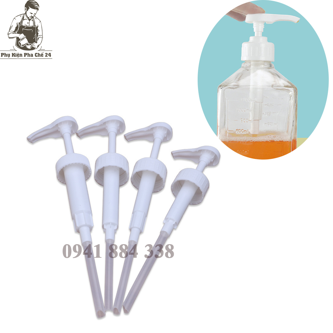 Vòi Bơm Bình 1100ml, Vòi Bình 1600ml PUMP 10ML