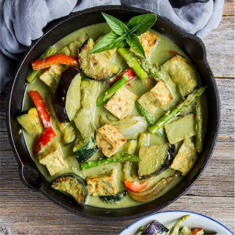 [Hộp 500g - XANH] XỐT GIA VỊ CÀ RI XANH KANOKWAN Green Curry Paste (halal)