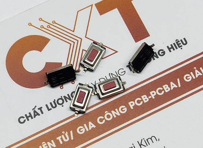 Nút nhấn smd 2p 3x6x2.5mm đỏ rời