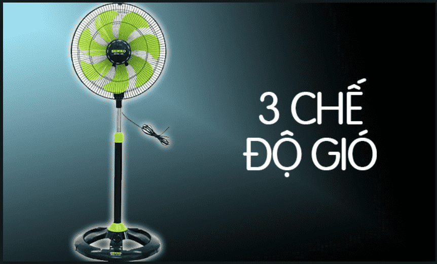 Quạt đứng thân sắt SenKo DTS1607 (GIAO MÀU NGẪU NHIÊN)