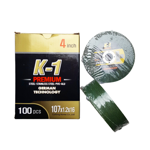 10 viên ĐÁ CẮT SẮT 100 | Đá cắt K1 Xanh | Đá cắt sắt phi 100