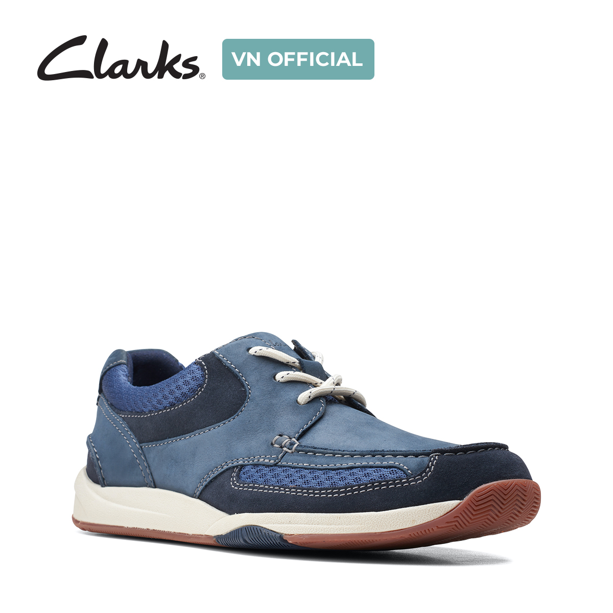 Giày Sneaker Da Nam Clarks - Langton Lane