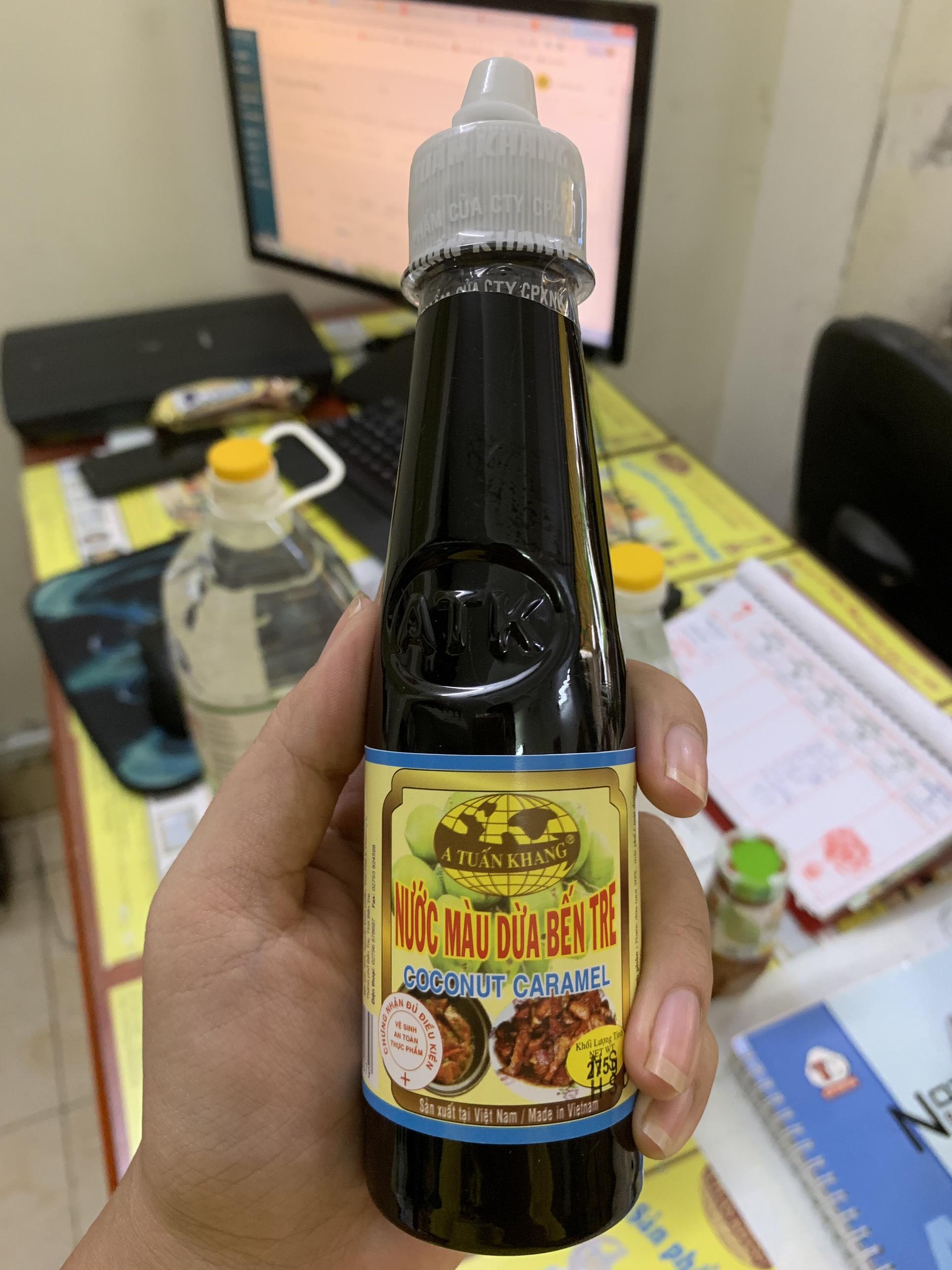 Nước Màu Dừa Bến Tre 275g – Nước Hàng Cốt Dừa Kho Cá, Thịt Đậm Đà Hương Vị Truyền Thống | A TUẤN KHANG