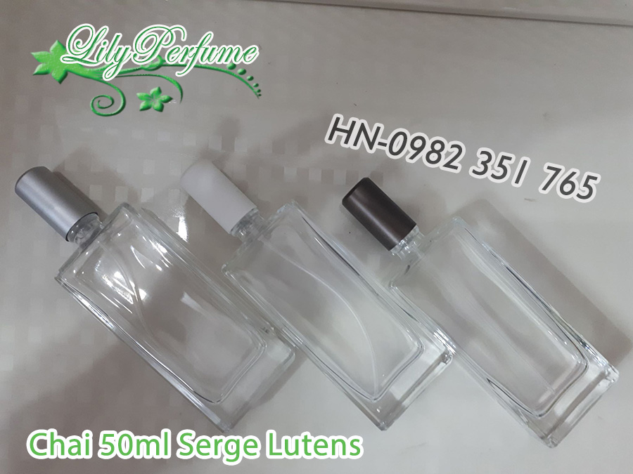 Lọ chiết nước hoa 50ml Serge Lutens (Vỏ chiết/ Ống chiết/ Chai chiết nước hoa)