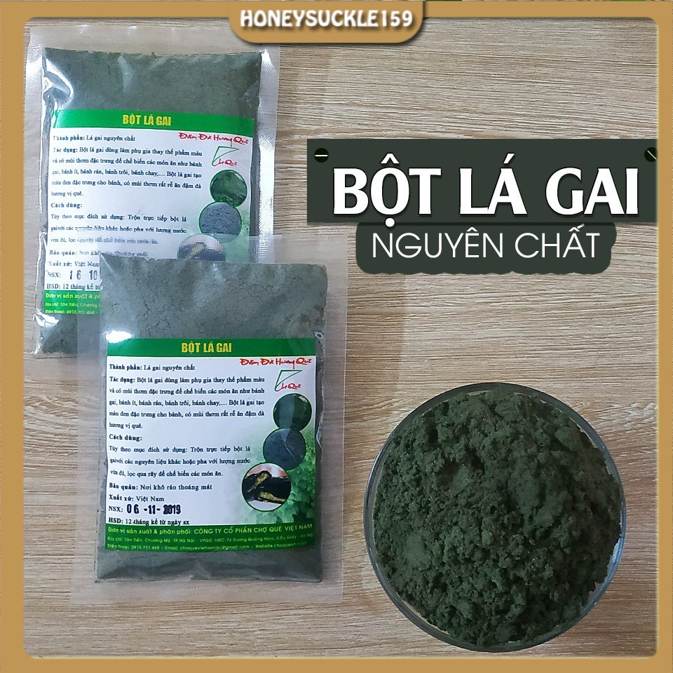 Bột lá gai khô nguyên chất tạo màu tự nhiên gói 10g