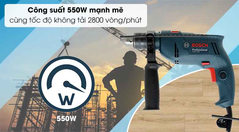 Khoan Bosch 13mm GSB550