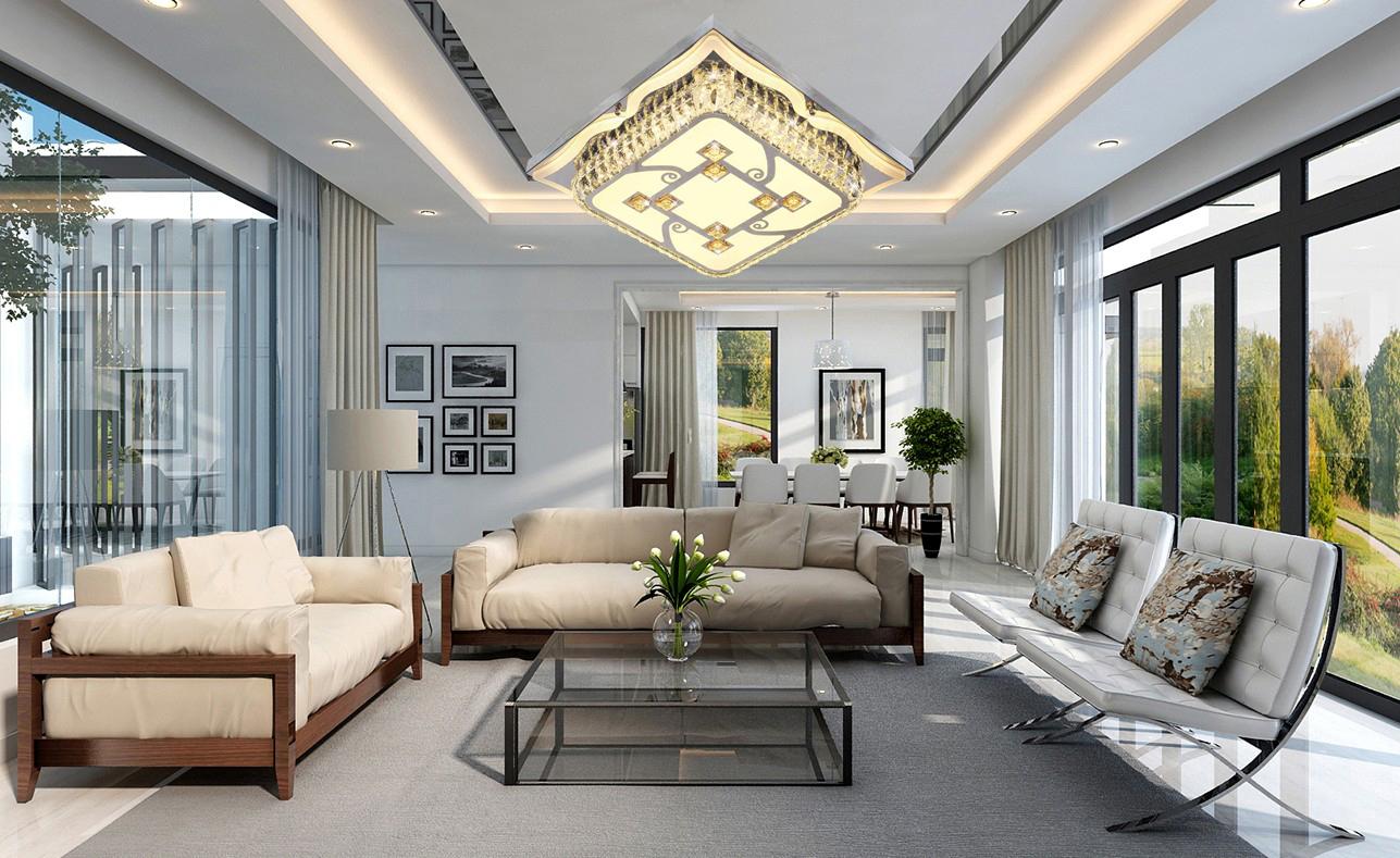 Đèn mâm LED ốp trần hiện đại VKT-NC-062