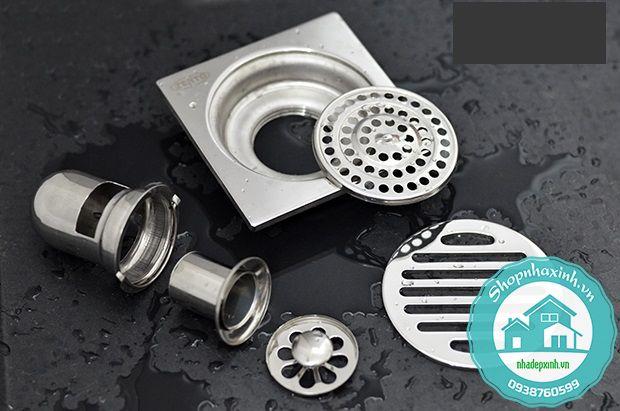 [HCM]Phễu Thoát Sàn Chống Mùi Hôi Inox CA107