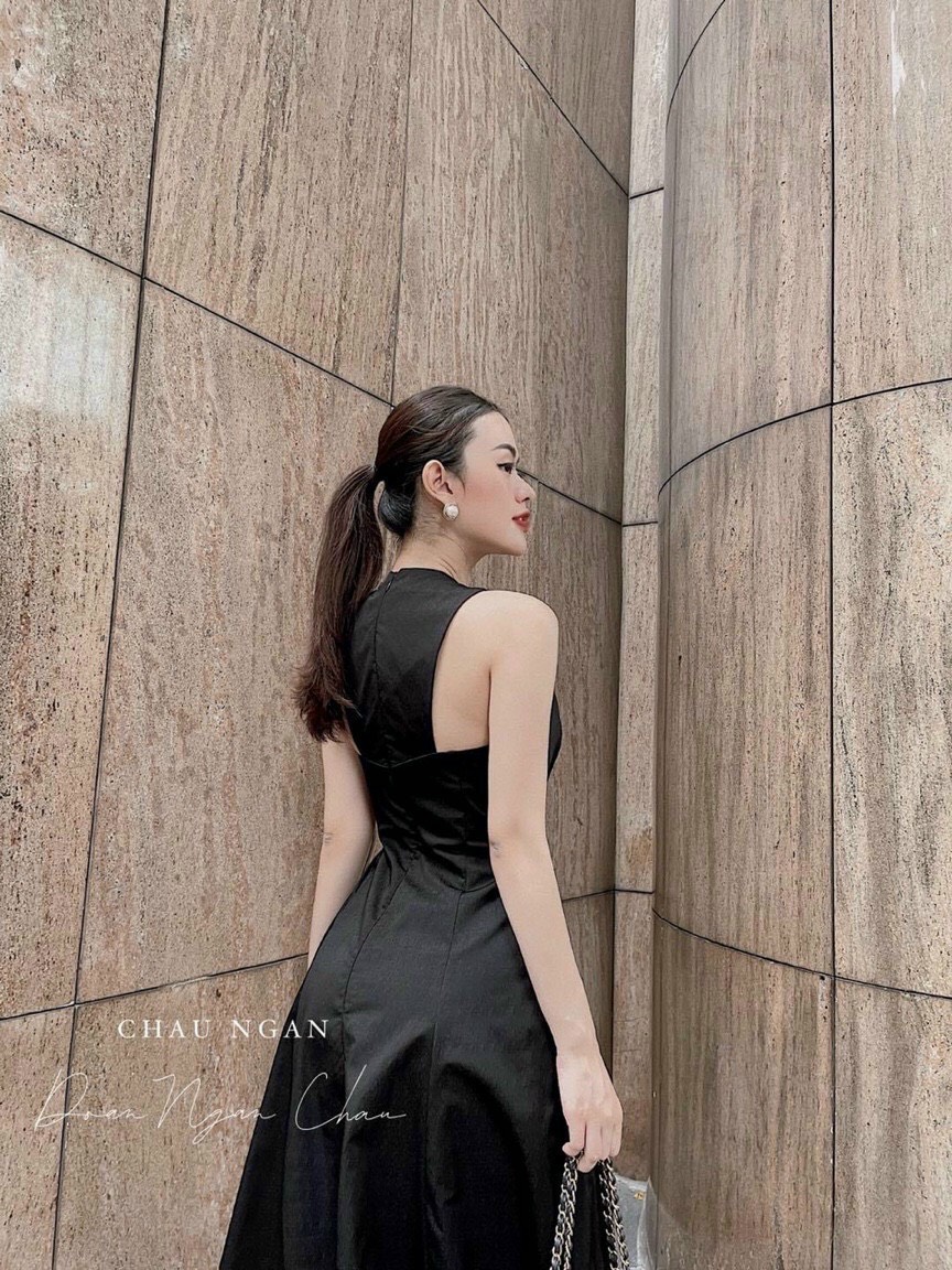 Đầm nữ dạo phố cổ yếm cực xinh