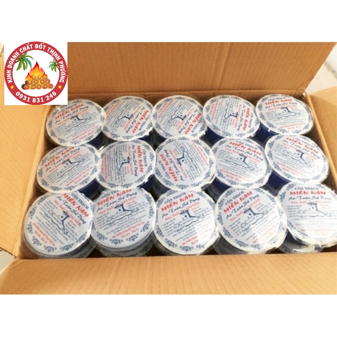 [HCM]Thùng (60 viên cồn thạch) mồi lửa than gáo dừa nấu lẩu bếp cồn.