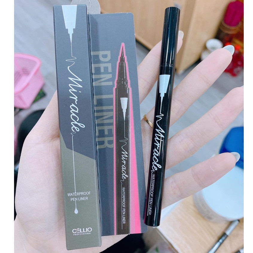 Bút kẻ mắt nước Celio Miracle Waterproof Eyeliner Hàn Quốc