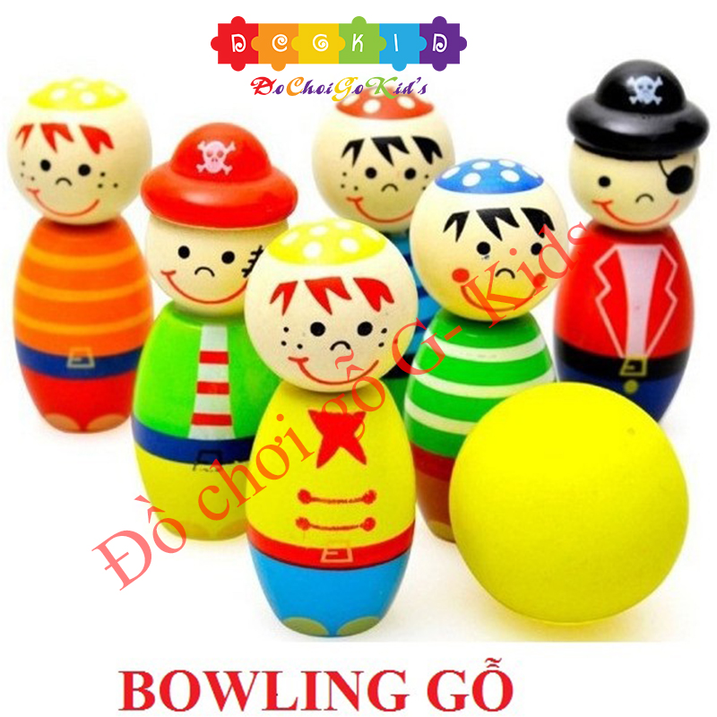 [HOÀN TIỀN 6%]Đồ chơi Bowling gỗ cho bé