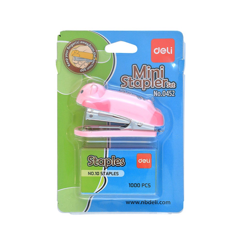 Máy bấm kim số 10 mini Deli 0452 / 0453 (tặng 01 Hộp kim bấm)