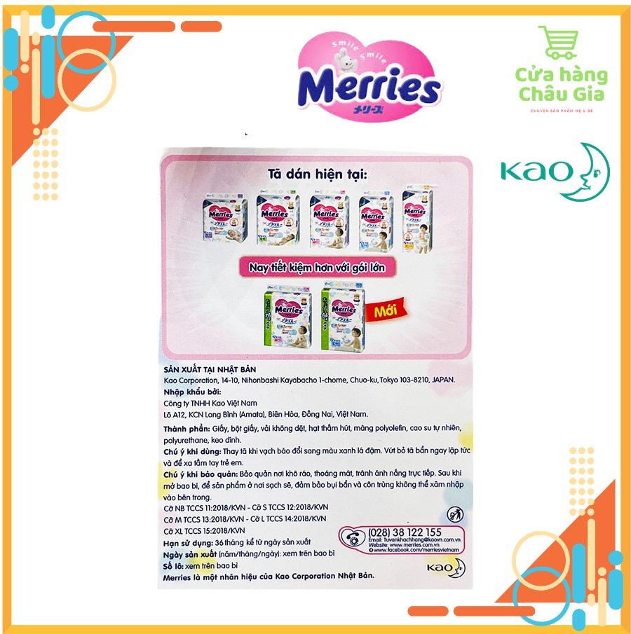 Tã/bỉm dán Merries nội địa nhật nhập khẩu Size NB90