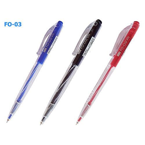 Bút Bi Bấm 0.5mm Thiên Long FlexOffice FO-03 (Đủ Màu)