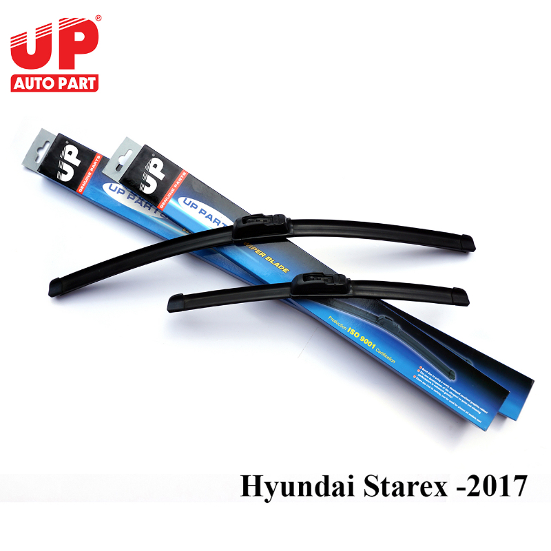 Bộ 2 cần gạt mưa ô tô Hyundai Starex -2017 xương mềm UP Genuine