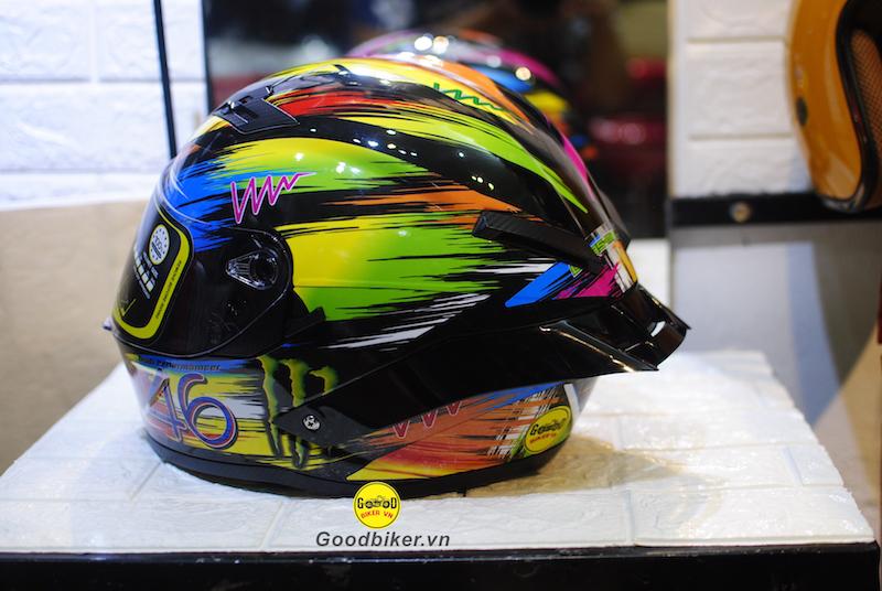 Tem AGV pista2019 dán mũ fullface