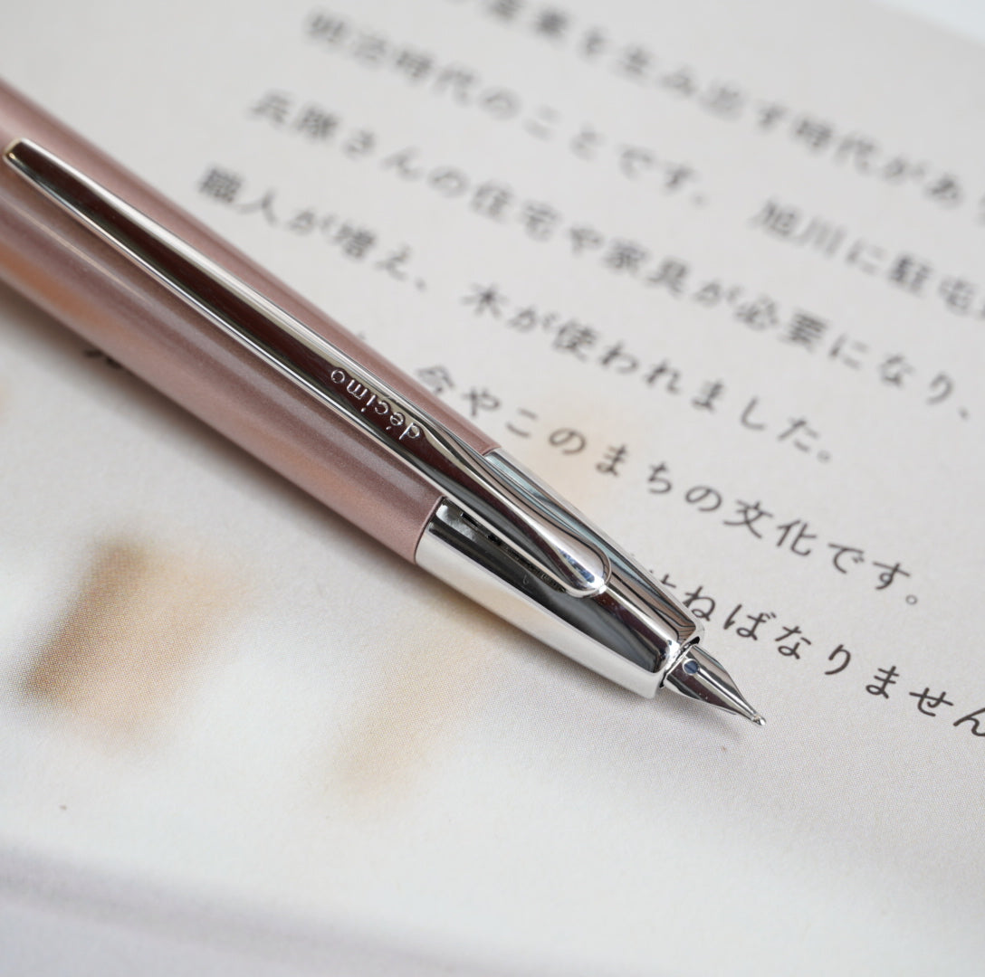 Bút Máy Pilot Capless Vanishing Point Decimo - Champagne Pink - Hồng Sâm Panh