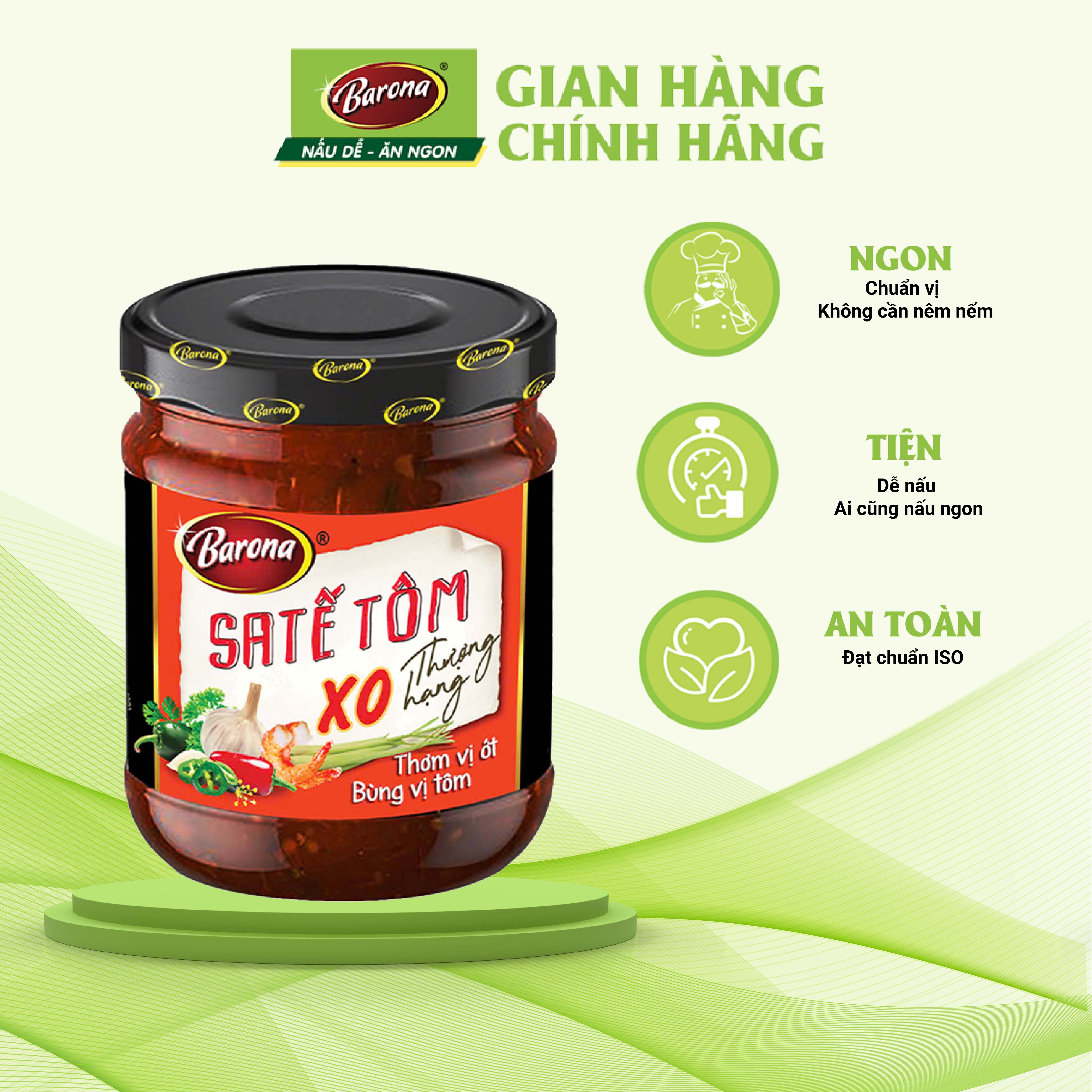 Barona Premium Xo Shrimp Satay 100g