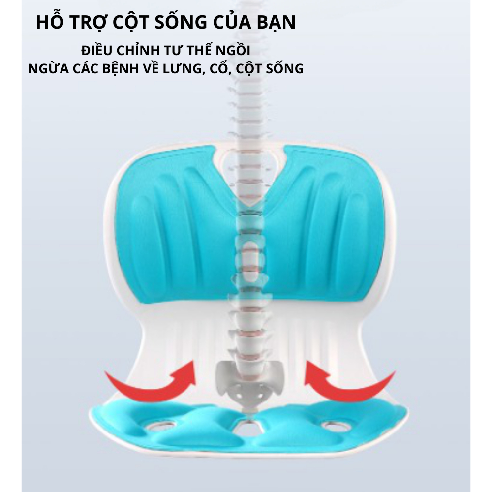 Ghế Chỉnh Dáng Ngồi Đúng Chống Gù Lưng, Bảo Vệ Cột Sống, Phù Hợp Mọi Đối Tượng - Ghế Công Thái Học Chống Gù Chất Liệu Thoáng Mát