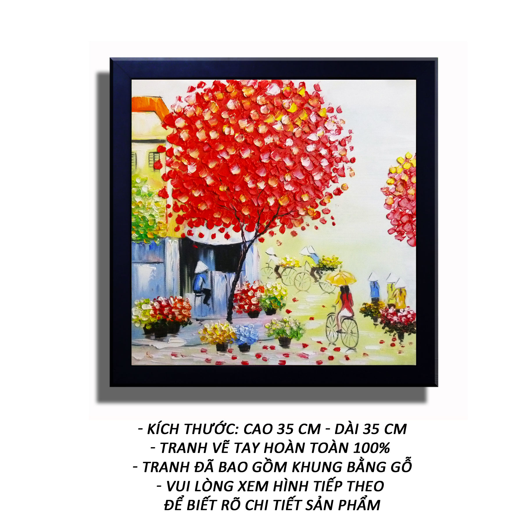 Tranh sơn dầu sáng tác  - Sắc màu Việt 02 - Tranh Mỹ Thuật Minh Hiền