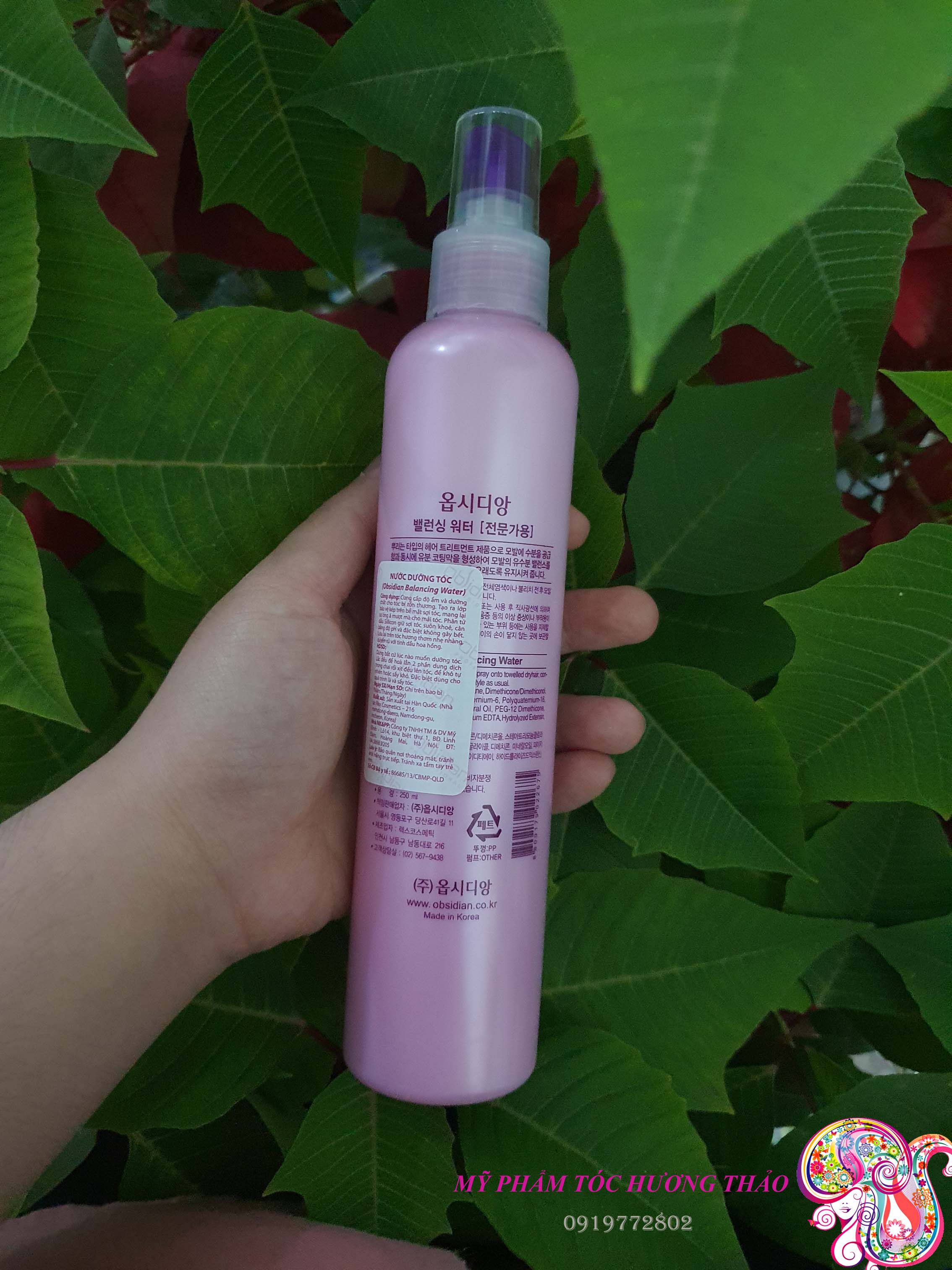 NƯỚC XỊT DƯỠNG TÓC HOA HỒNG OBSIDIAN 250ML