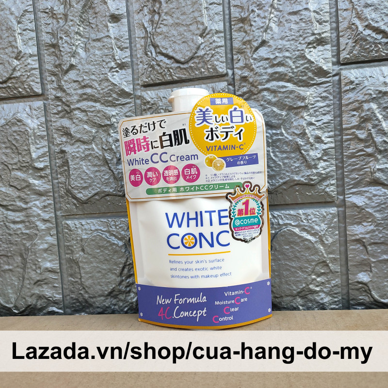 Sữa dưỡng thể trắng da White Conc Body White CC Cream 200g Nhật Bản - Cửa Hàng Đồ Mỹ