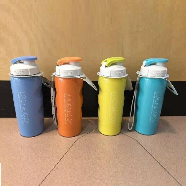bình nước lock&lock 550ml thép không rỉ cao cấp - bình nước lock&lock