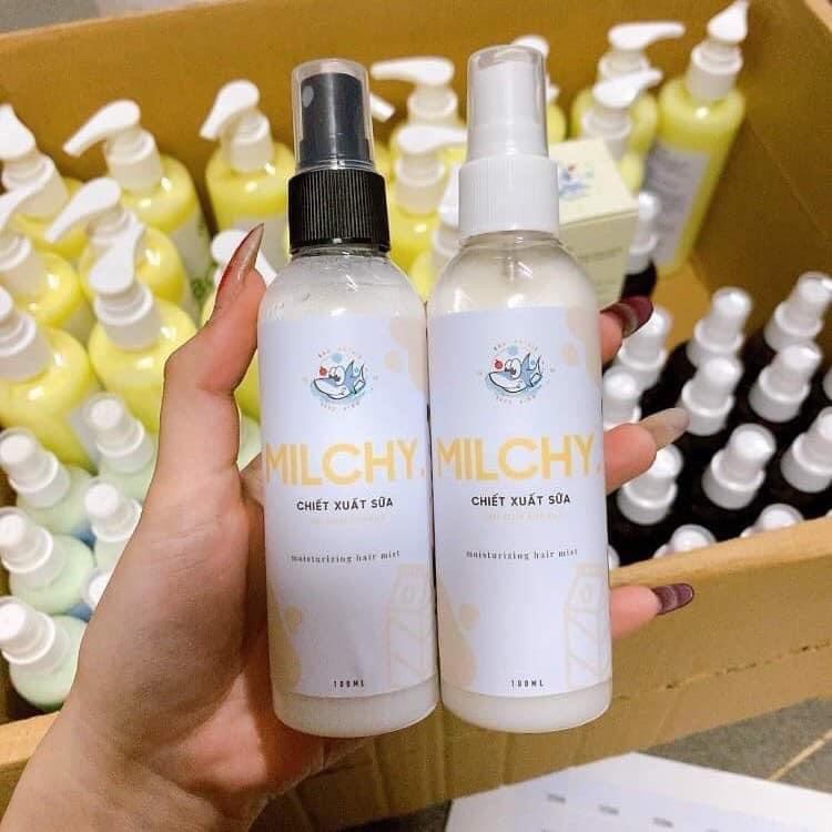 [HCM]Xịt dưỡng Váng Sữa Milchy BAUKRYSIE ??cột tóc hoa cúc