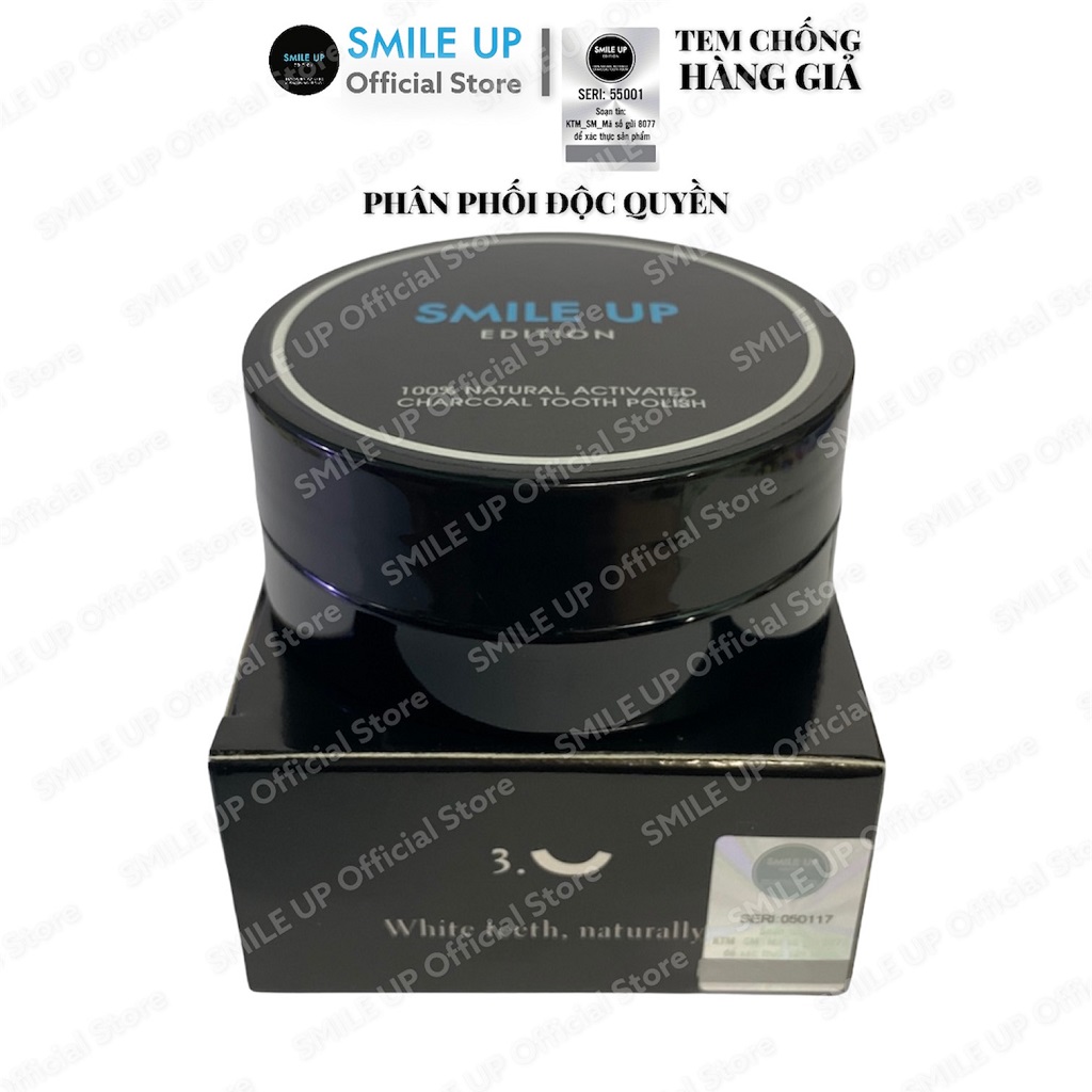 [HCM]Bột trắng răng than hoạt tính SMILE UP
