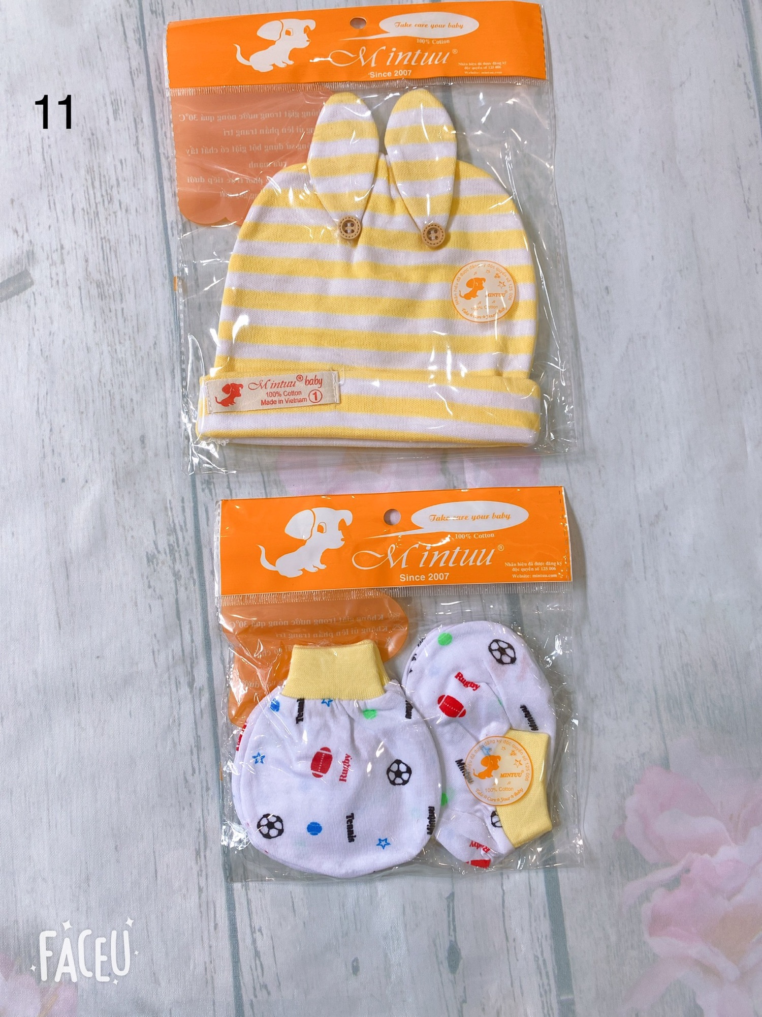 Set nón,bao tay,bao chân Mintuu