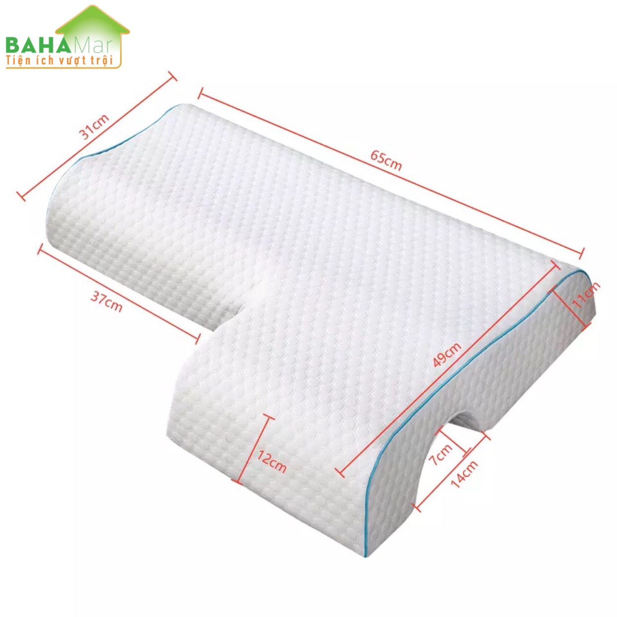 GỐI ĐÔI CONG VÒNG CUNG ÔM TẠO THOẢI MÁI CHO CÁNH TAY "BAHAMAR" phù hợp với các cặp đôi khi ngủ gối đầu tay sẽ không bị tê tay, tạo cảm giác dễ chịu chống đau vai cổ gáy. một sản phẩm tiện ích lớn với giấc ngủ và cuộc sống.