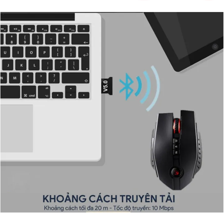 USB Bluetooth 6.0 UGREEN \ 5.4 5.3 5.1 5.0 Dongle Adapter Essager Cho Máy Tính Laptop Windows 11/10/8.1 TP-Link Orico