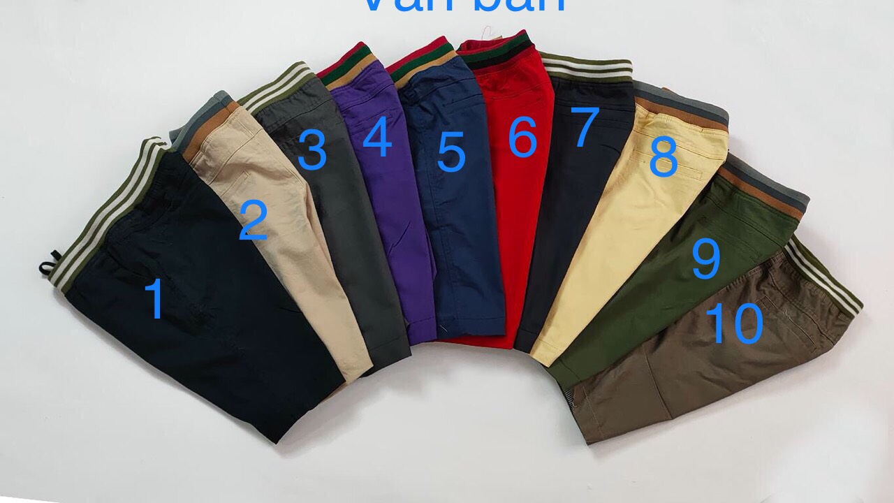 quần short kaki lưng thun nam