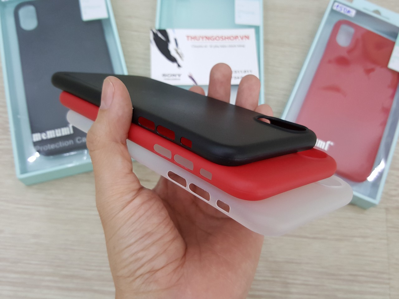 Ốp lưng siêu mỏng 0.3mm Memumi iP 6/6plus/7/8/7 Plus/8 Plus/X/Xs/XS Max
