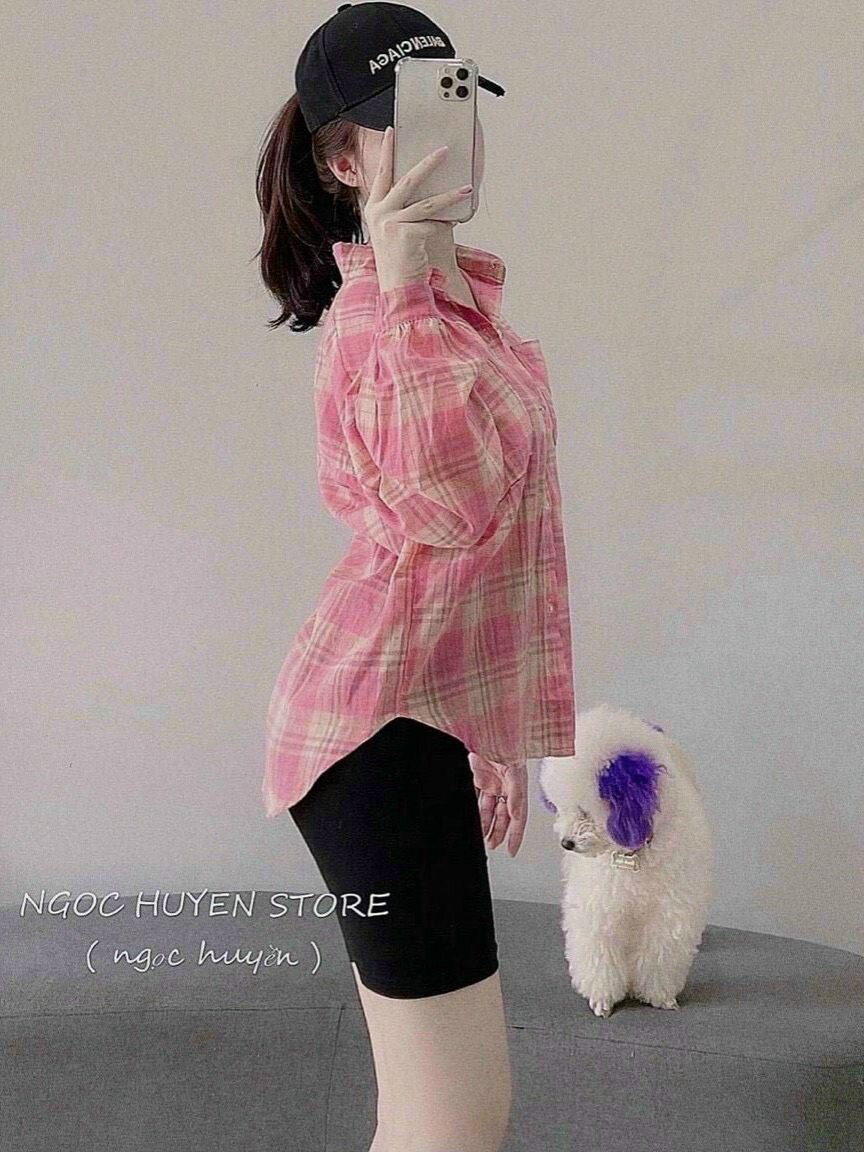 SÉT BỘ SÌ TIN ÁO SƠ MI NỮ SIÊU HÓT
