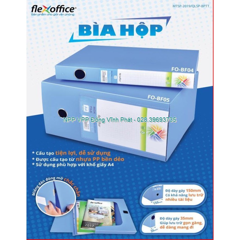 Bìa hộp Flexoffice FO-BF ( 55-75-100-35-150 CM)