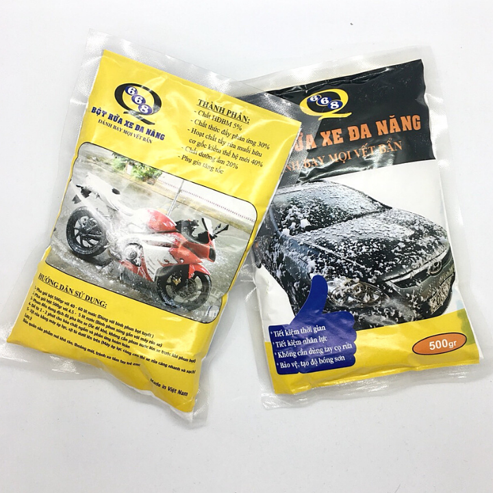 [COMBO 5 GÓI] Bột rửa xe không chạm Q668 loại tẩy thường