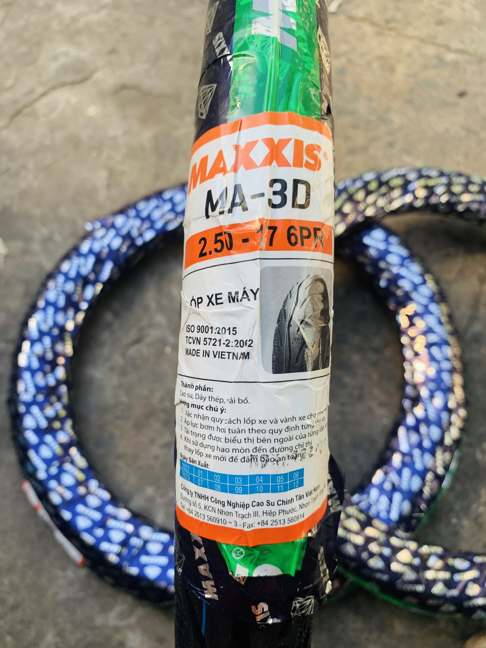 Vỏ maxxis 3d dùng ruột cho xe số wave rs, dream, future, jupiter,... - vỏ sử dụng ruột