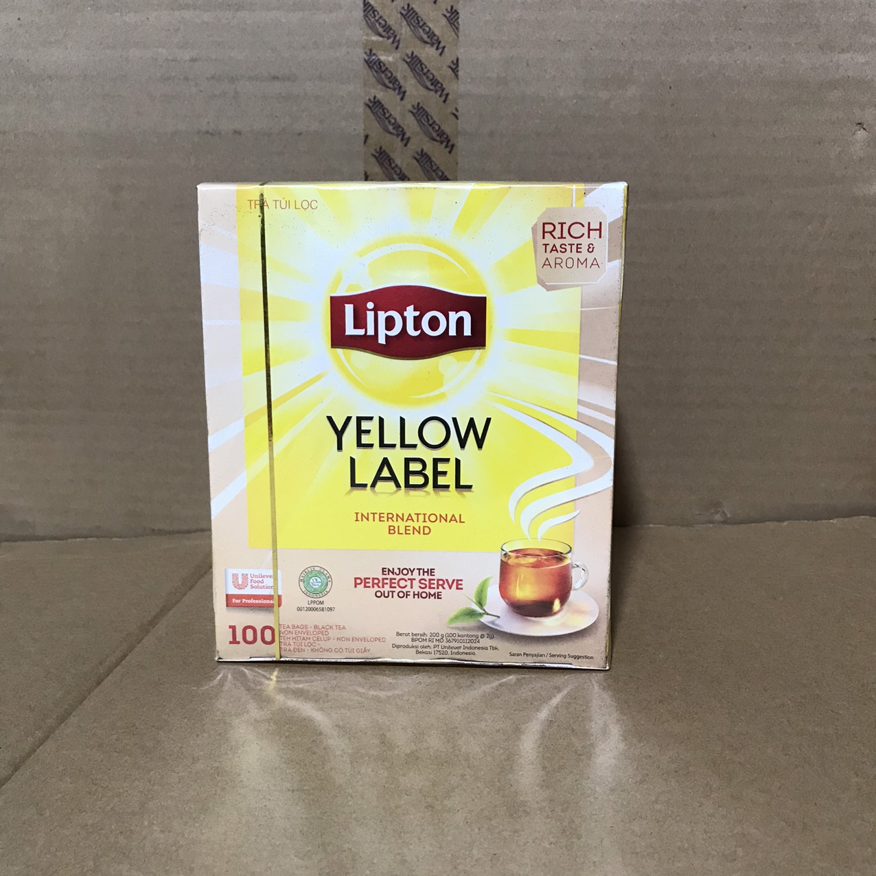 Trà Lipton Nhãn Vàng - 100 Gói