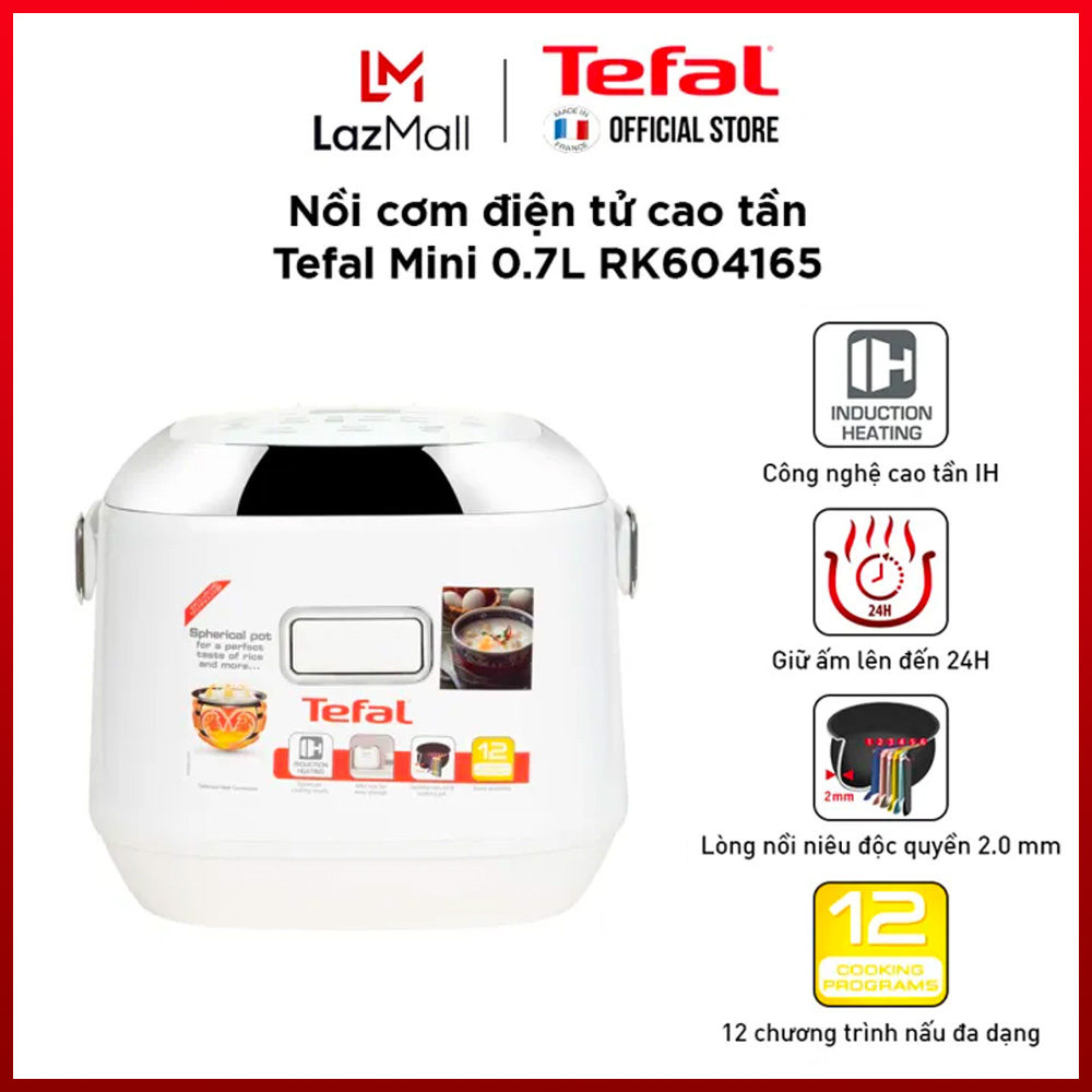 Nồi cơm điện tử cao tần Tefal mini 0.7L RK604165