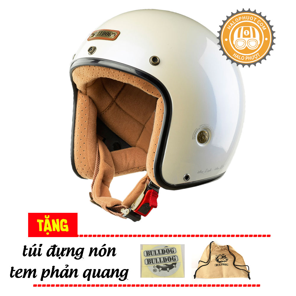 Mũ bảo hiểm Bulldog Heli Fiberglass sợi thủy tinh