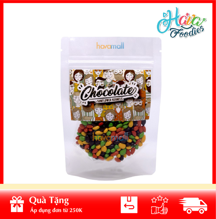 [HOÀN TIỀN MAX 10%]Kẹo Socola nhân hạt hướng dương – gói 100gr