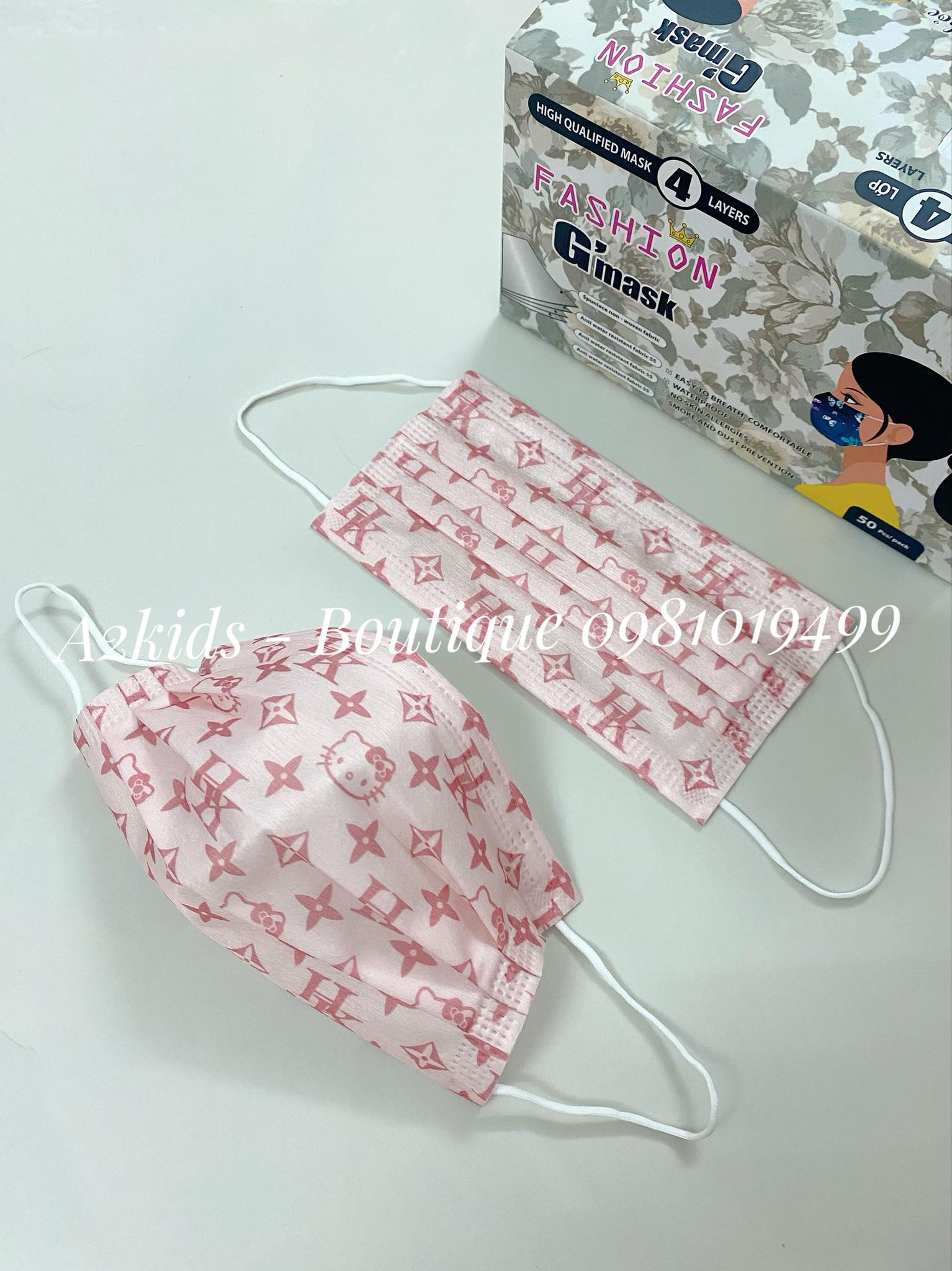 [PHIÊN BẢN GIỚI HẠN - Khẩu Trang Cao Cấp Cho Người Lớn] Khẩu Trang 4 Lớp Họa Tiết Thời Trang GARCOTEX MASK (Hộp 50 cái)