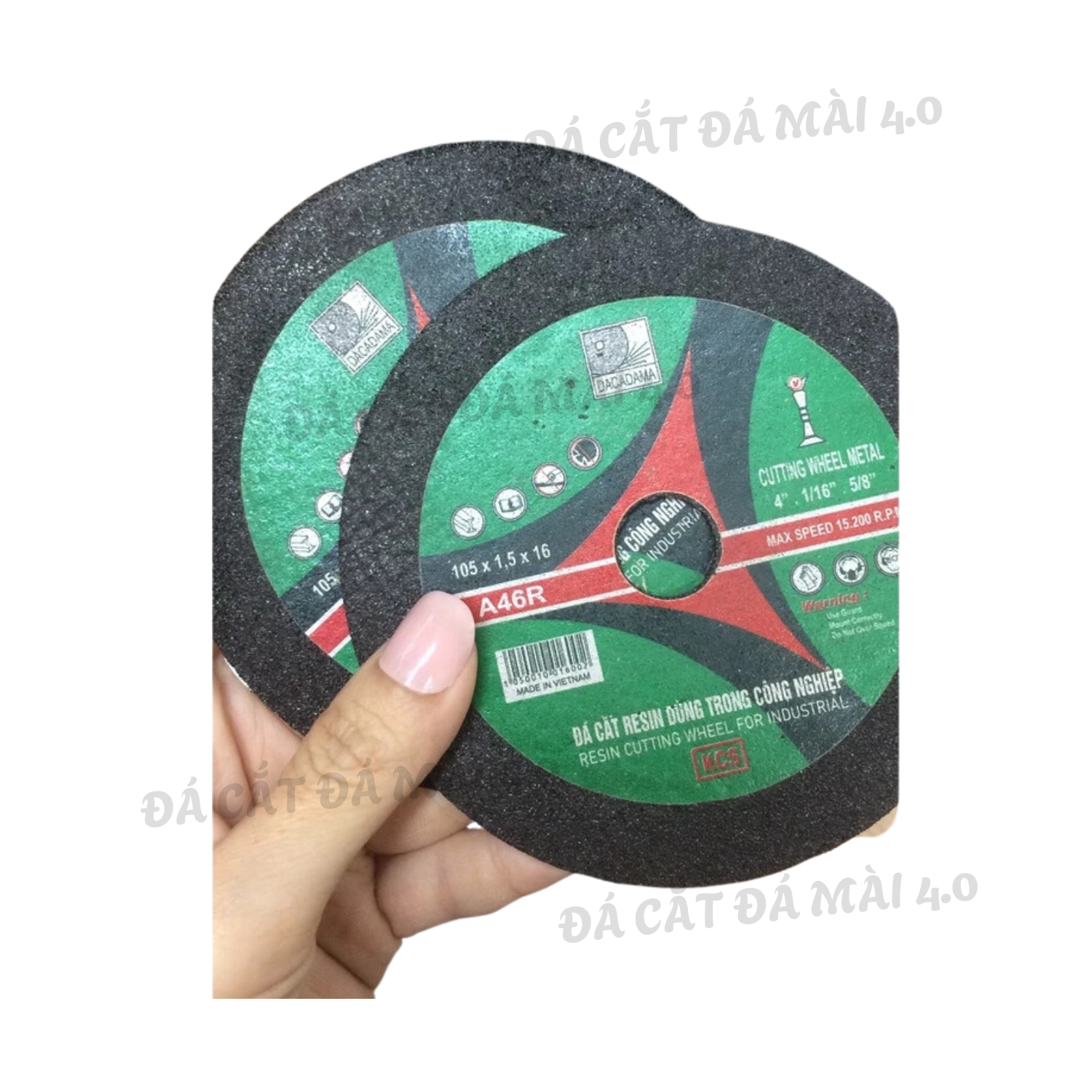Đá cắt sắt RESIN 105x1.5x16 mm - Đá cắt inox, Đá cắt kim loại