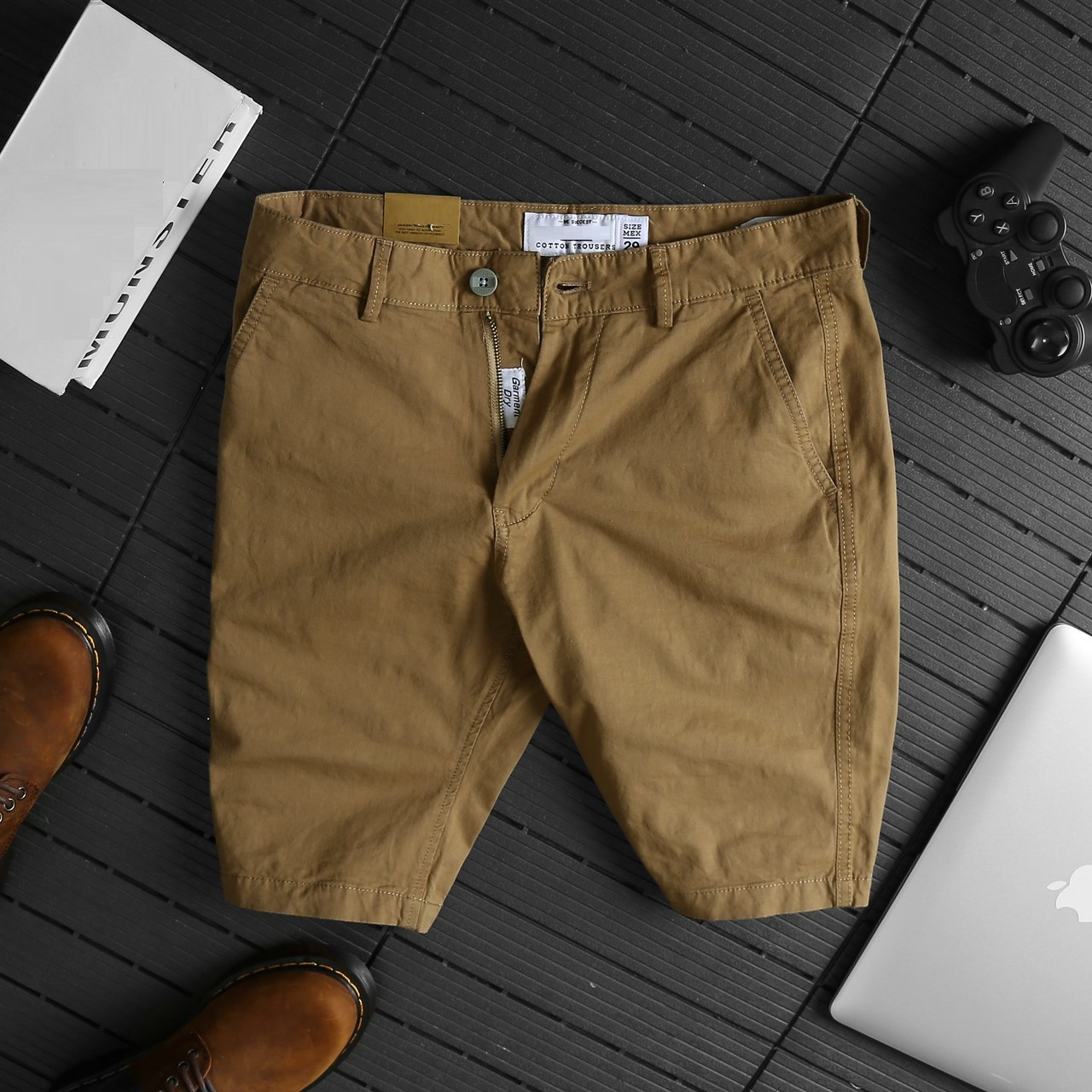 Quần Short Nam Màu Xanh Chất Kaki Thời Trang Cao Cấp, Quần Đùi Nam Mềm Mịn Co Giãn Phong Cách Hàn Quốc DOKI