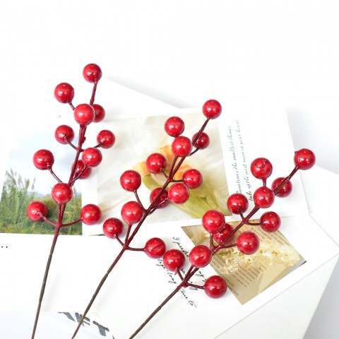 Chùm quả cherry, cành cherry trang trí noel lễ tết