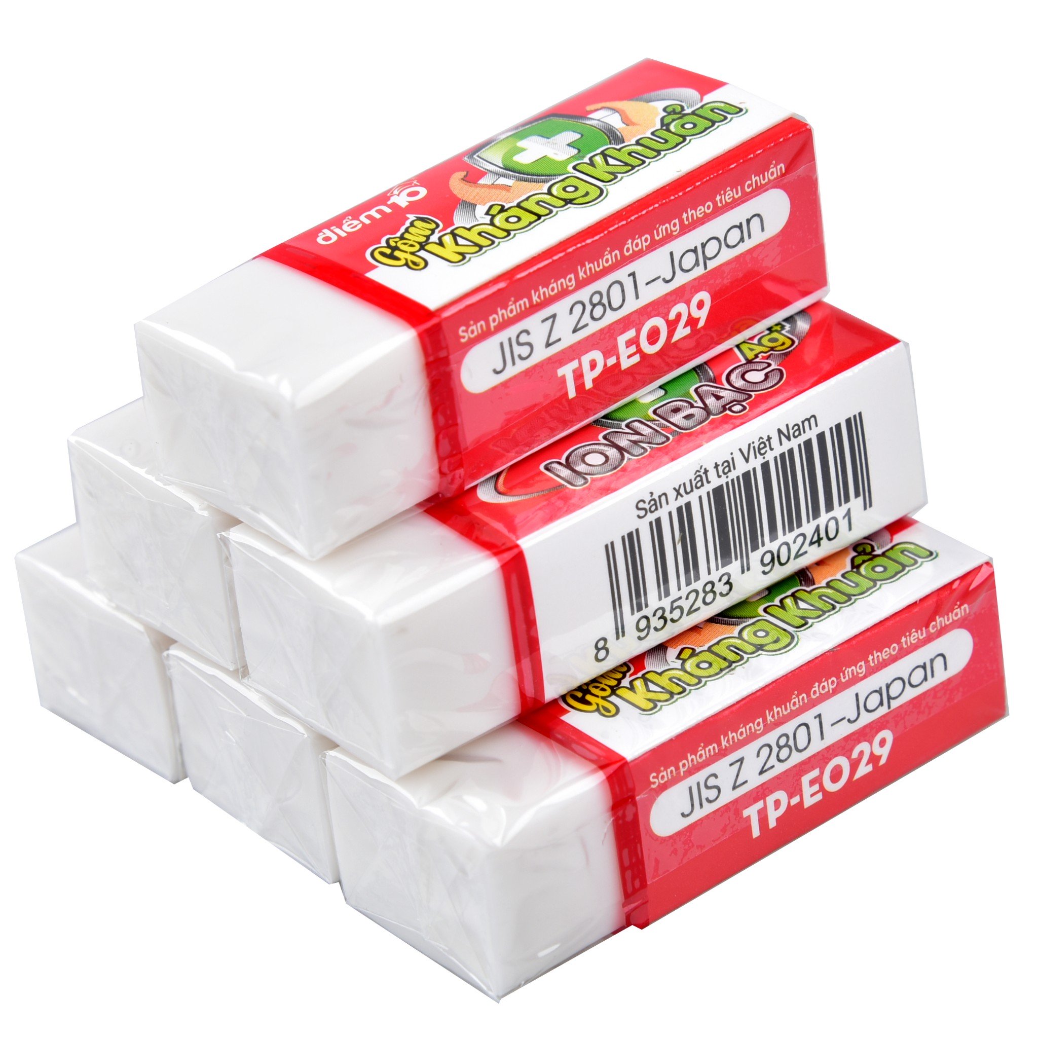 Combo 5 Gôm kháng khuẩn Điểm 10 TP-E029