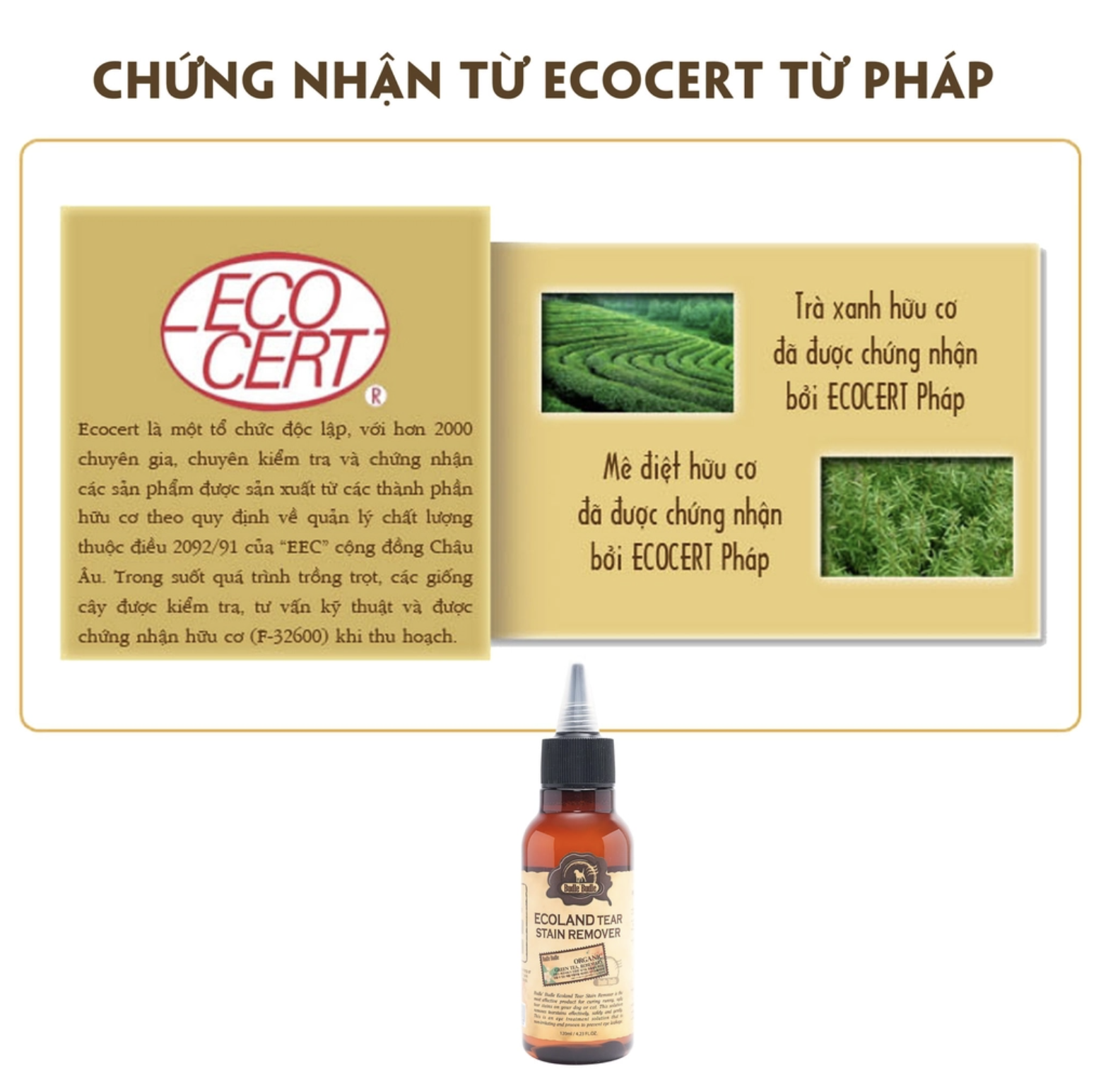 Dung dịch vệ sinh mắt Budle Budle cho chó 120ml